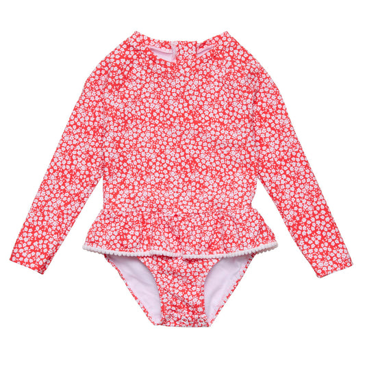 Ditsy Bloom Skirt Surf Suit - Snapper Rock