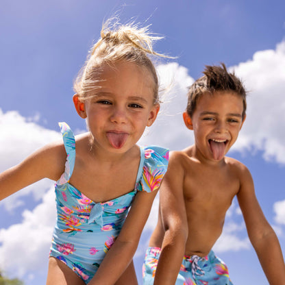 Kaleido Fish Sustainable Frill Swimsuit - Snapper Rock