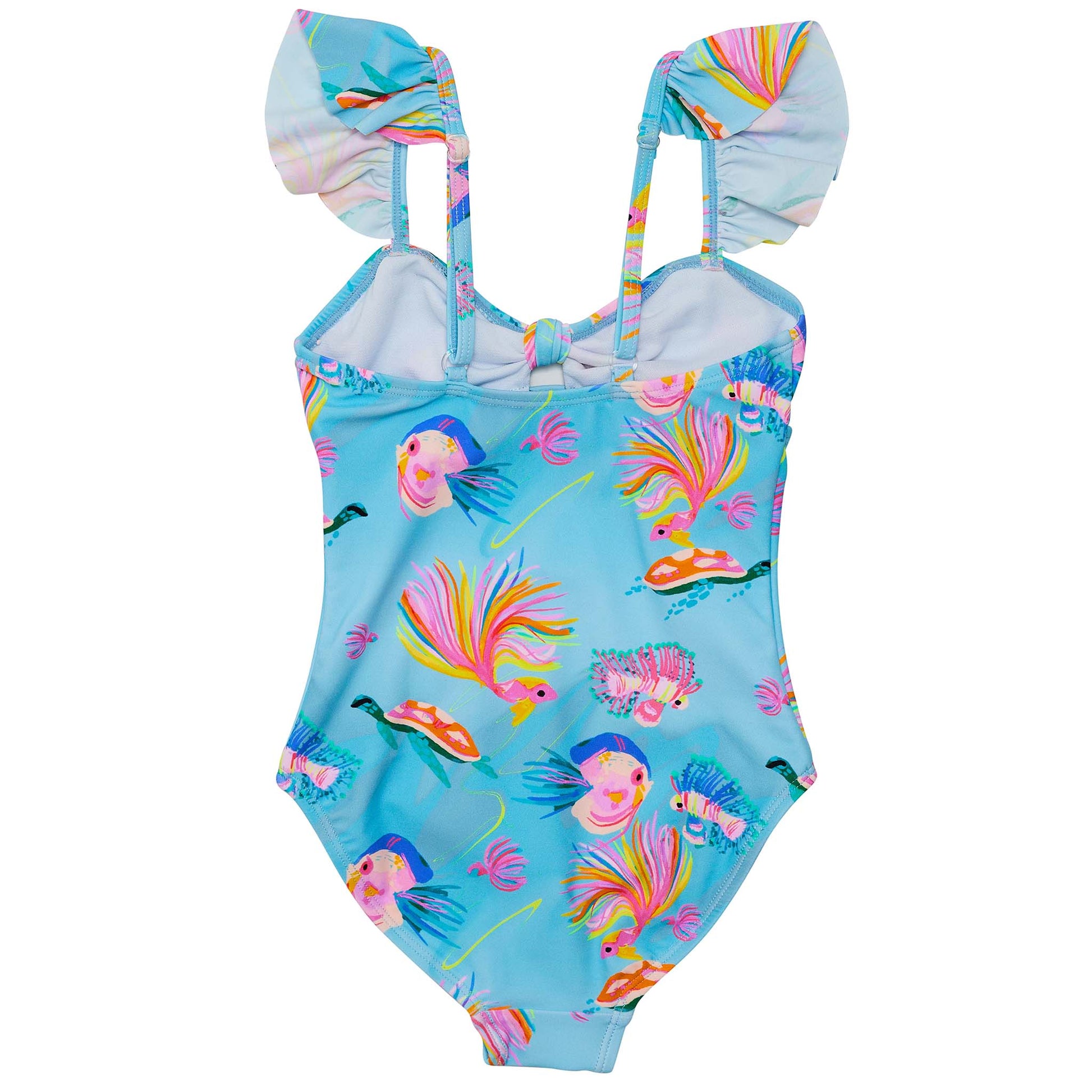 Kaleido Fish Sustainable Frill Swimsuit - Snapper Rock