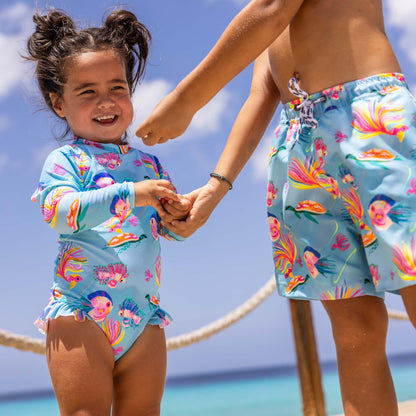 Kaleido Fish Sustainable Leg Frill Surf Suit - Snapper Rock