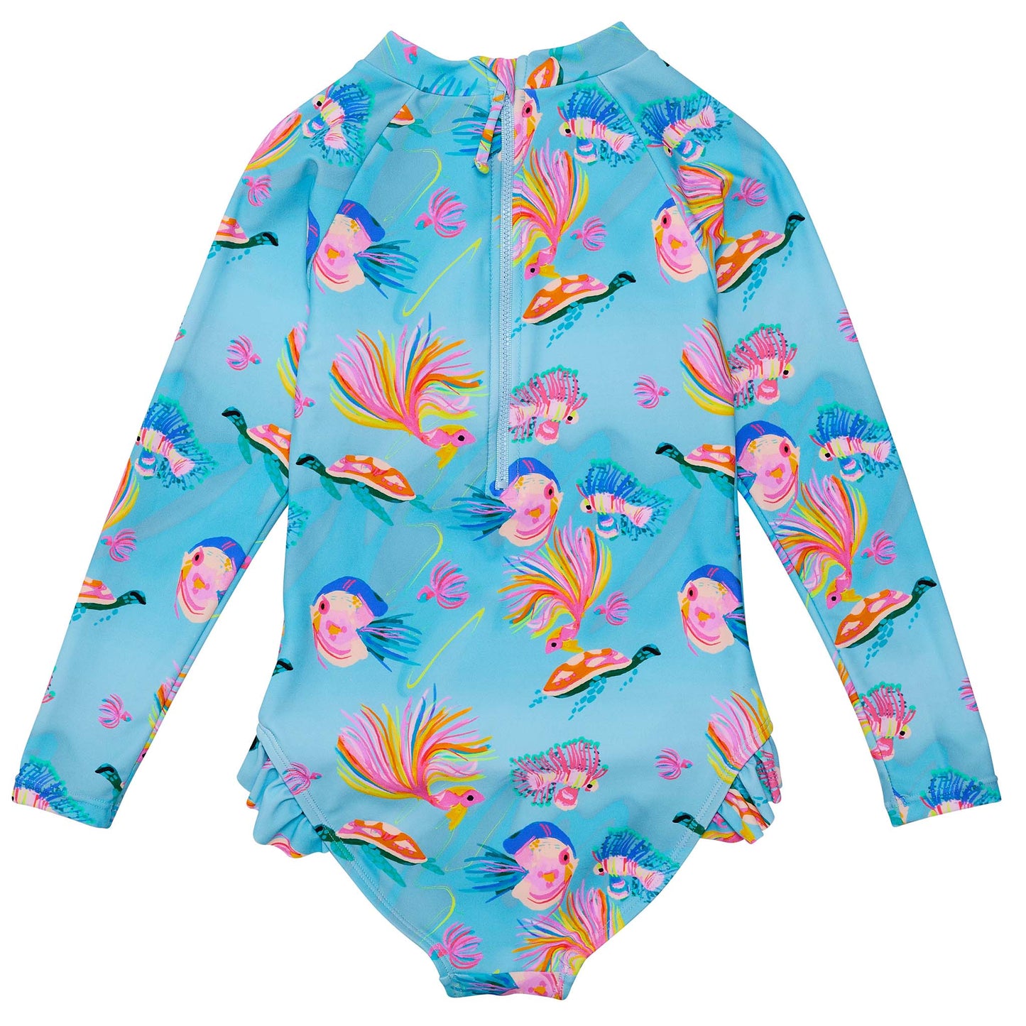 Kaleido Fish Sustainable Leg Frill Surf Suit - Snapper Rock