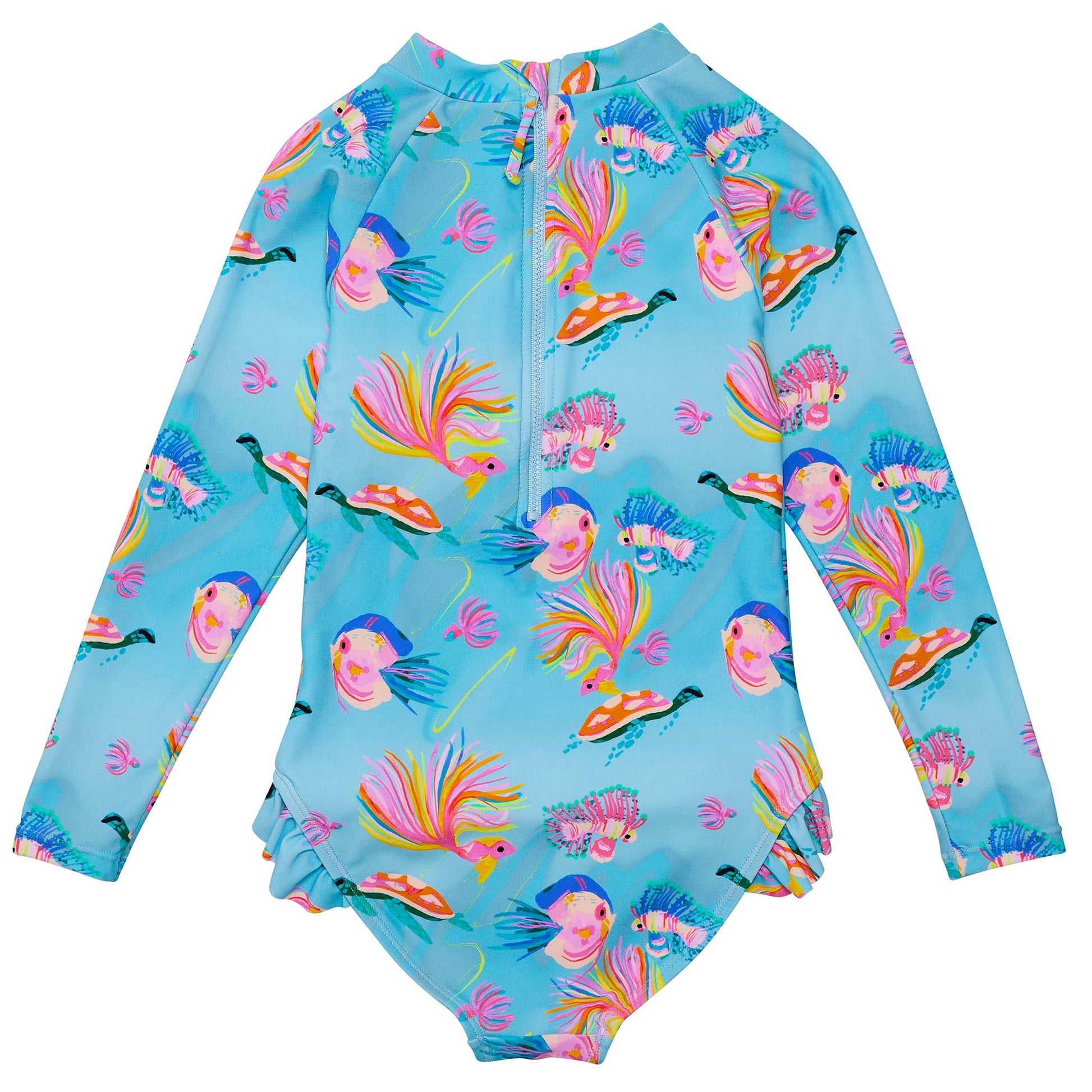 Kaleido Fish Sustainable Leg Frill Surf Suit - Snapper Rock