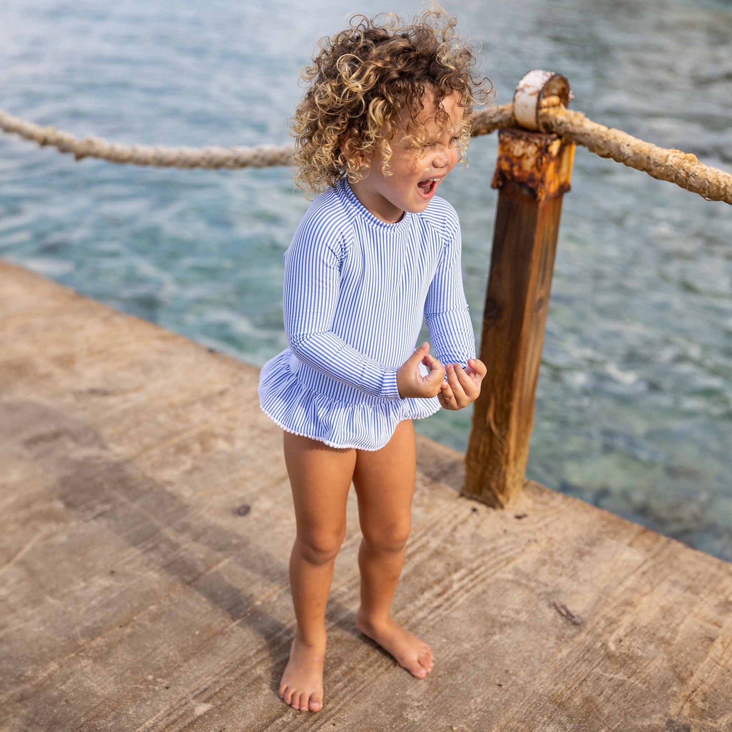 Parisian Summer LS Skirt Surf Suit - Snapper Rock