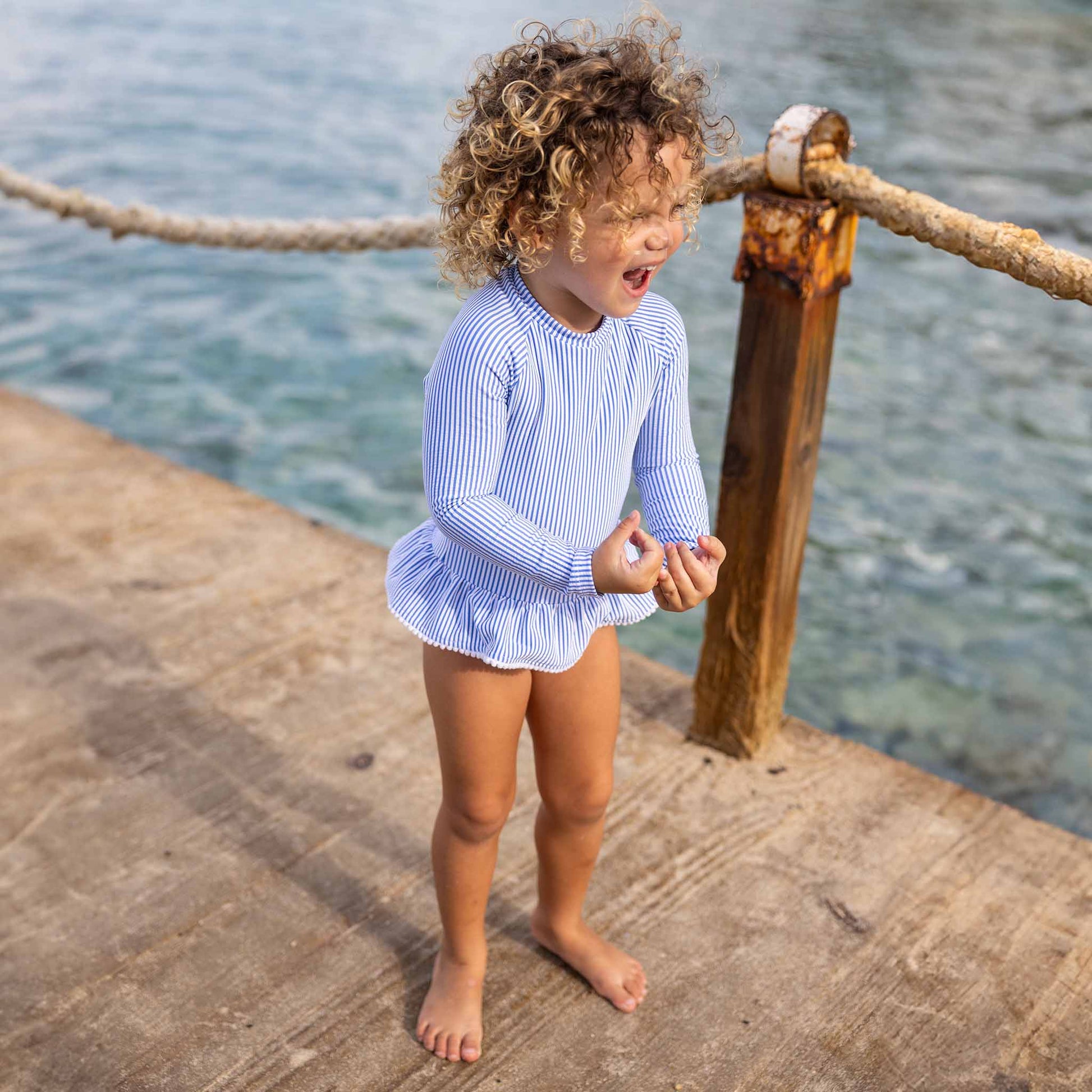 Parisian Summer LS Skirt Surf Suit - Snapper Rock
