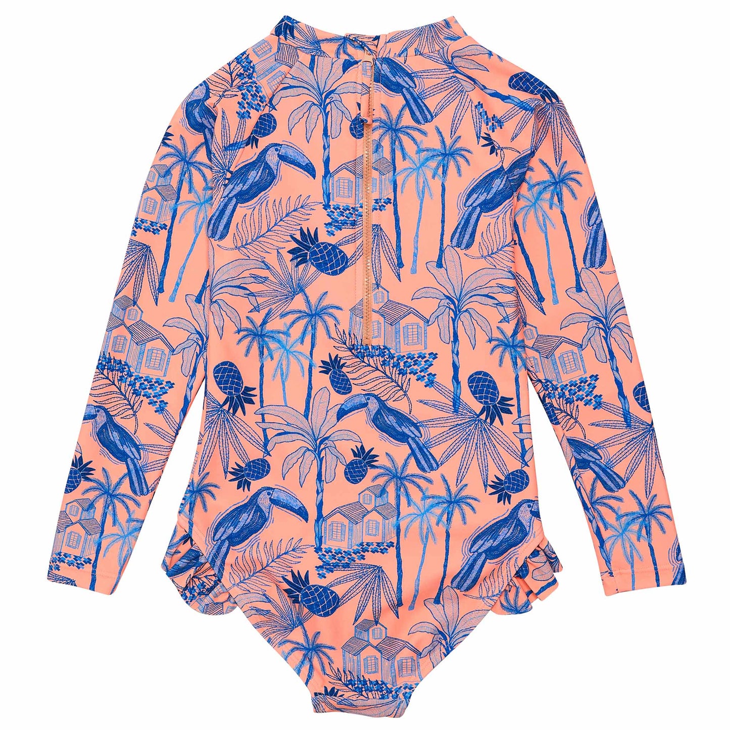 Tropicana Vacay Sustainable Leg Frill Surf Suit - Snapper Rock