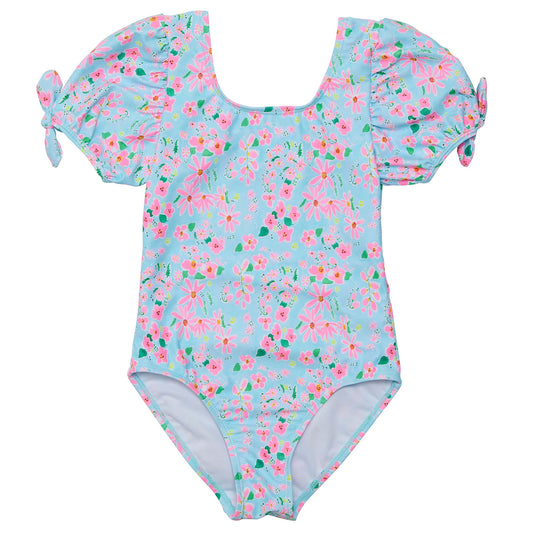 Daisy Chain Puff Sleeve Surf Suit - Snapper Rock