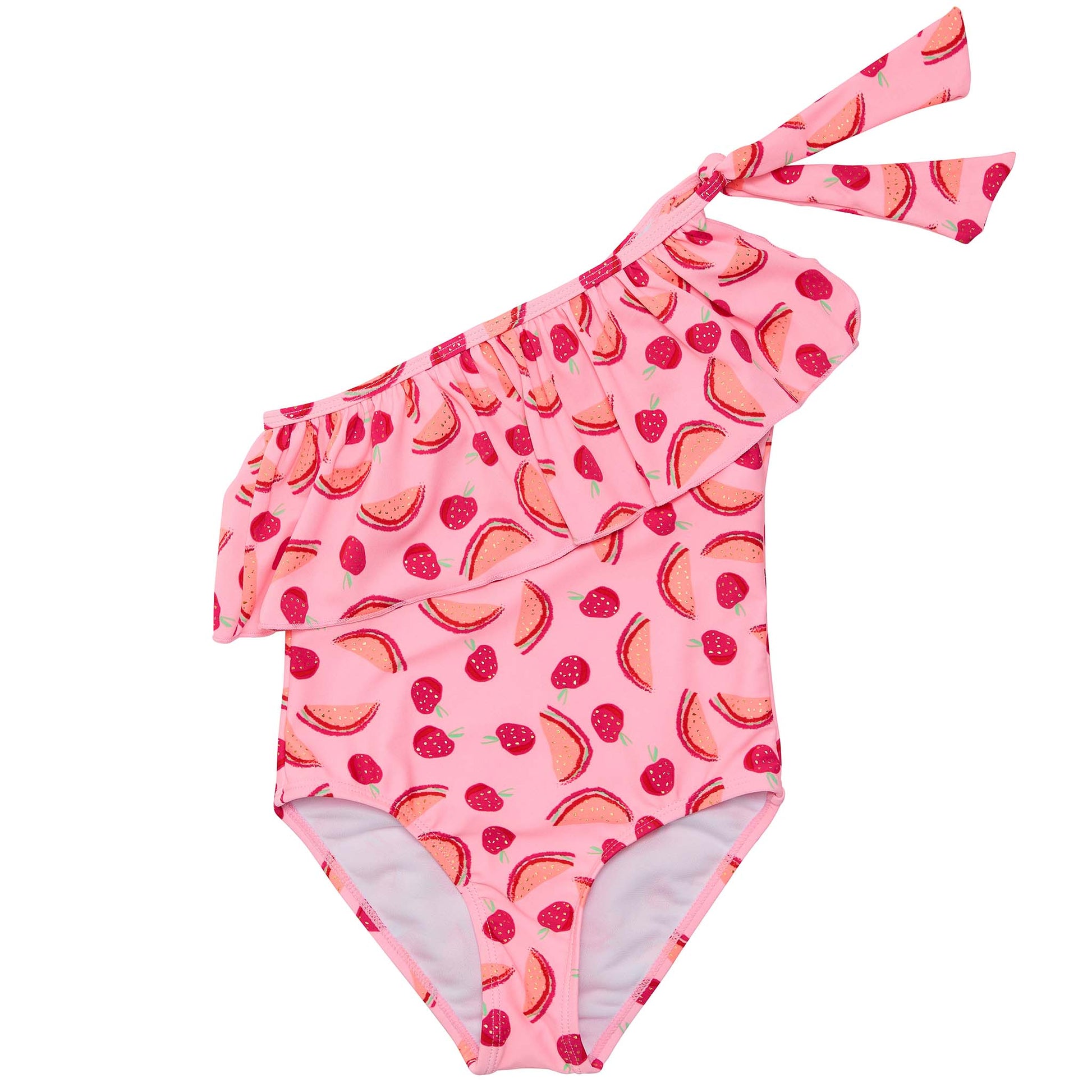 Berry Sweet One Shoulder Swimsuit - Snapper Rock