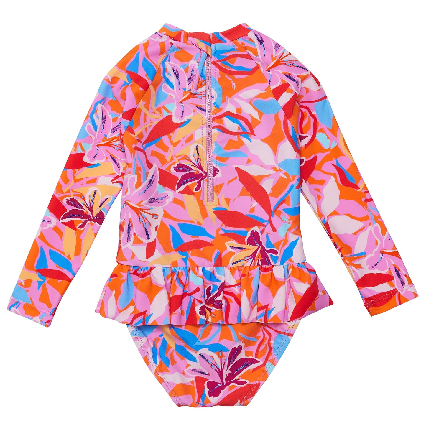 Blooming Sunset Sustainable LS Skirt Surf Suit - Snapper Rock