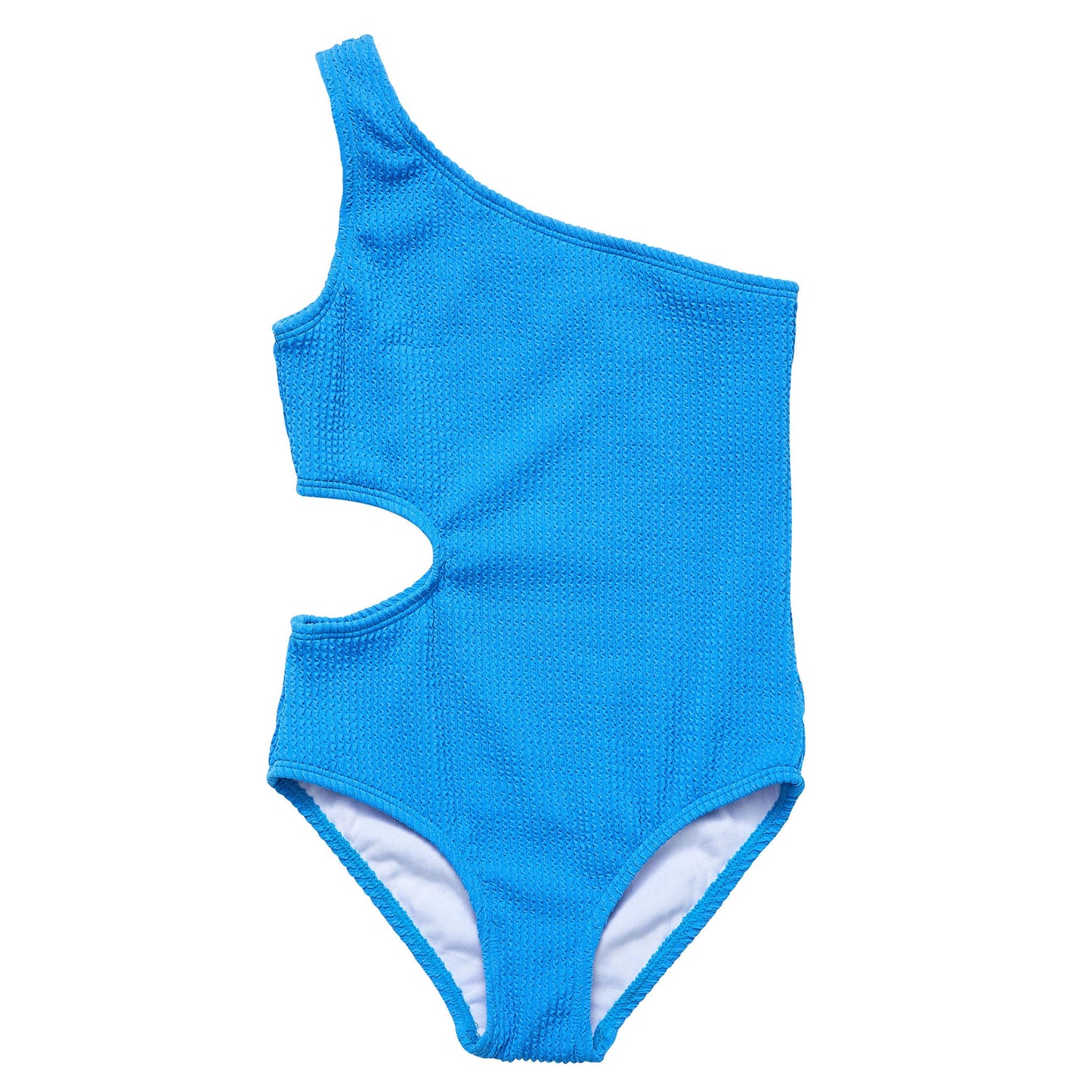 Marine Blue One Shoulder Swimsuit - Snapper Rock