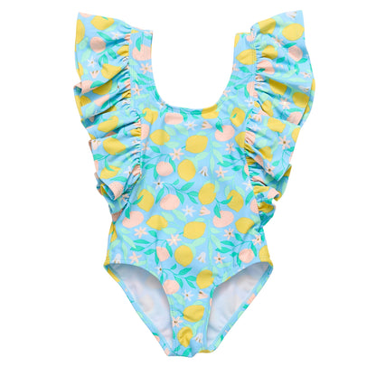 Lemon Drops Wide Frill Swimsuit - Snapper Rock