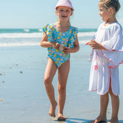 Lemon Drops Wide Frill Swimsuit - Snapper Rock