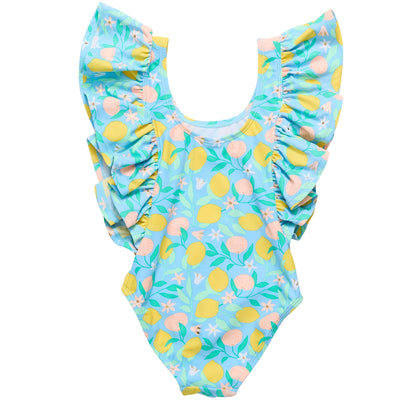 Lemon Drops Wide Frill Swimsuit - Snapper Rock