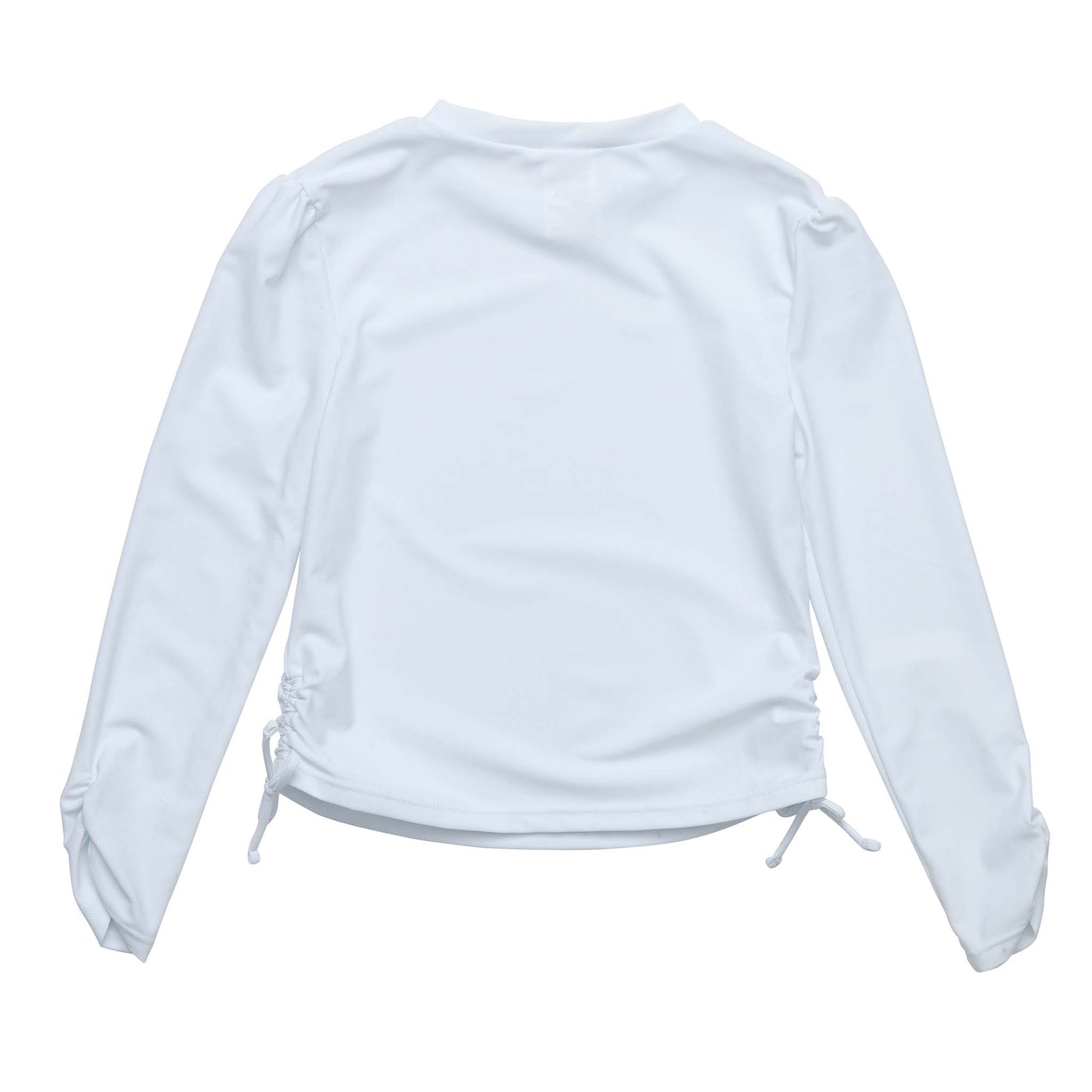 White Rouched LS Rash Top - Snapper Rock
