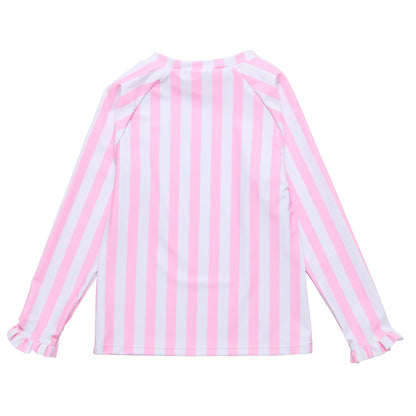 Pink Stripe LS Rash Top - Snapper Rock