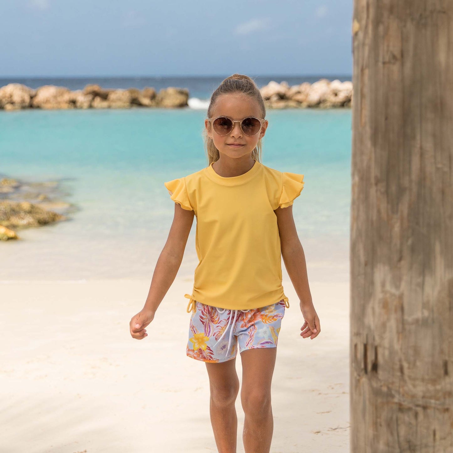 Boho Tropical Sustainable Board Shorts - Snapper Rock
