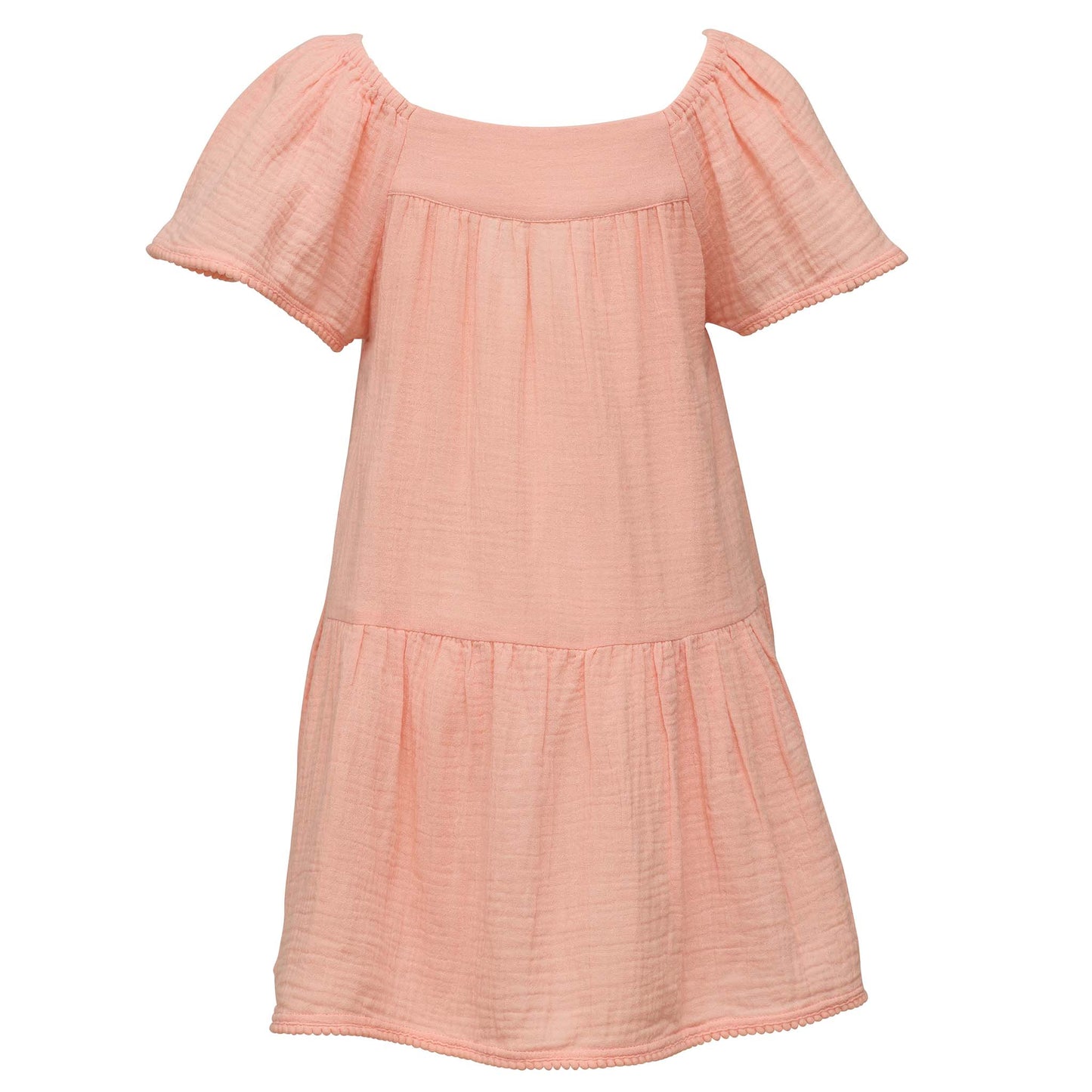 Peach Flutter Sleeve Beach Dress - Snapper Rock