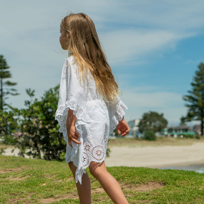 Cesci White Eyelet Cover Up - Snapper Rock