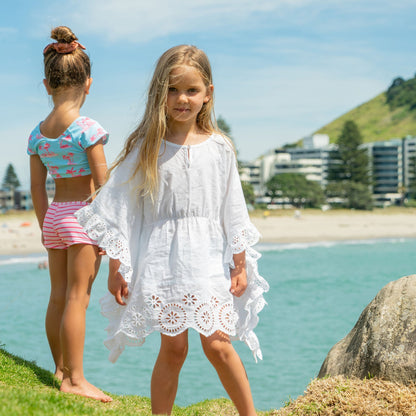 Cesci White Eyelet Cover Up - Snapper Rock