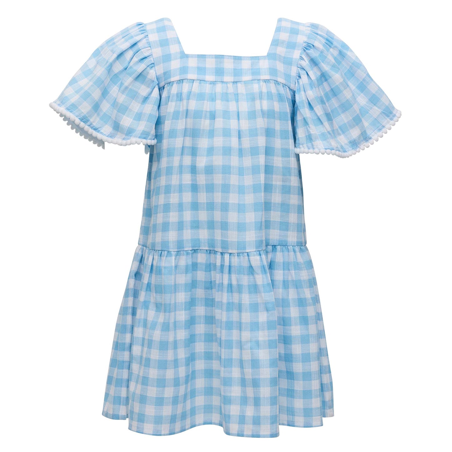 Cornflower Gingham Beach Dress - Snapper Rock