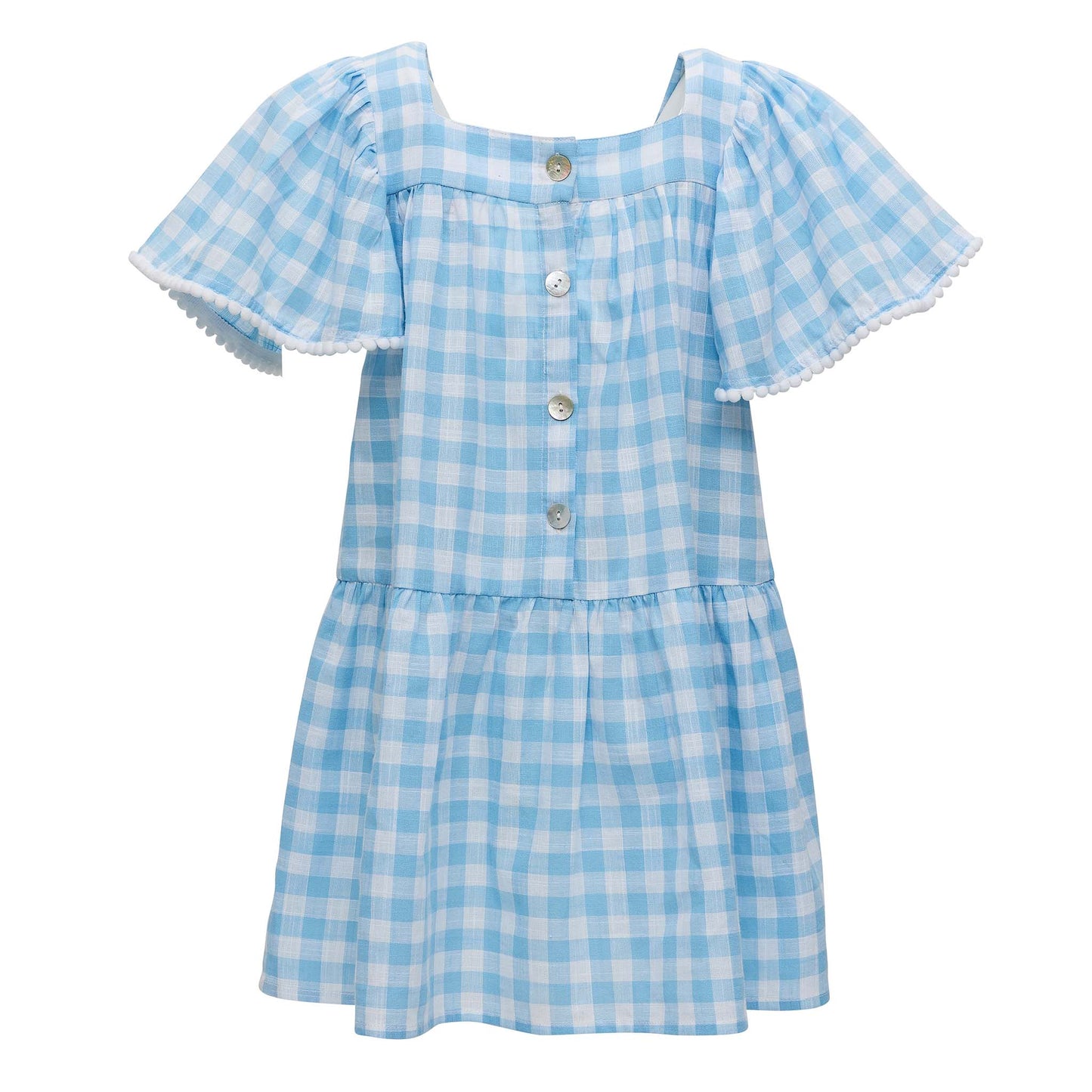 Cornflower Gingham Beach Dress - Snapper Rock