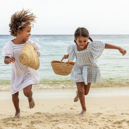 Cornflower Gingham Beach Dress - Snapper Rock