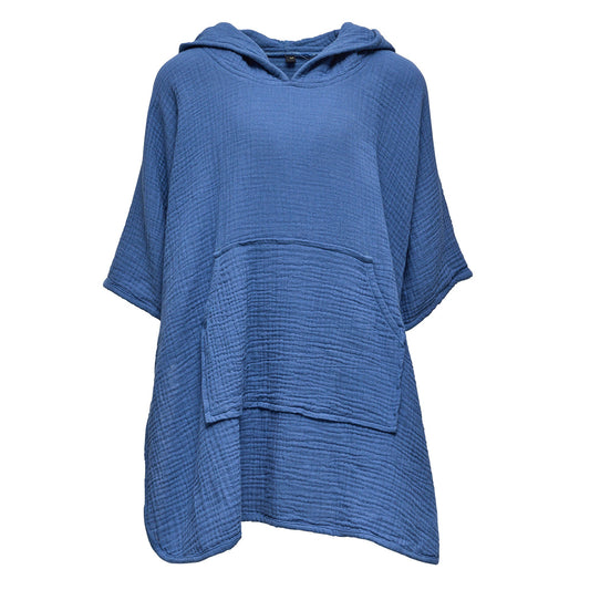 Denim Blue Beach Poncho - Snapper Rock