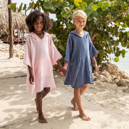 Denim Blue Beach Poncho - Snapper Rock