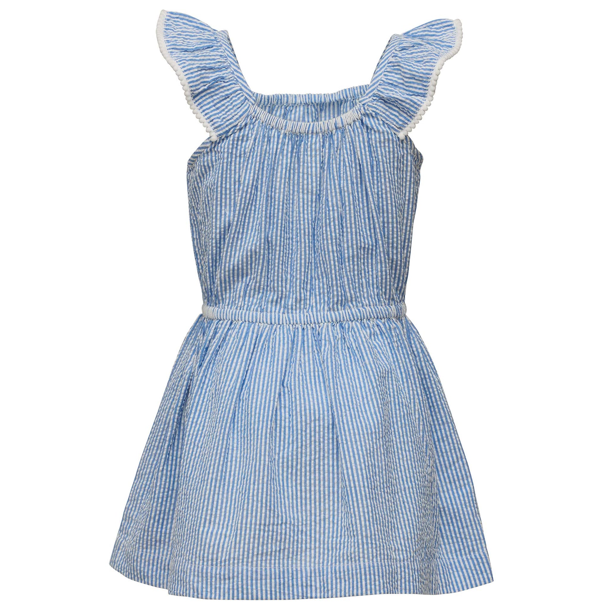 Cornflower Frilled Beach Dress - Snapper Rock