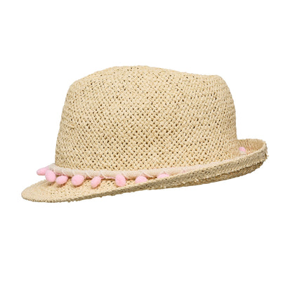Pink Pompom Fedora - Snapper Rock