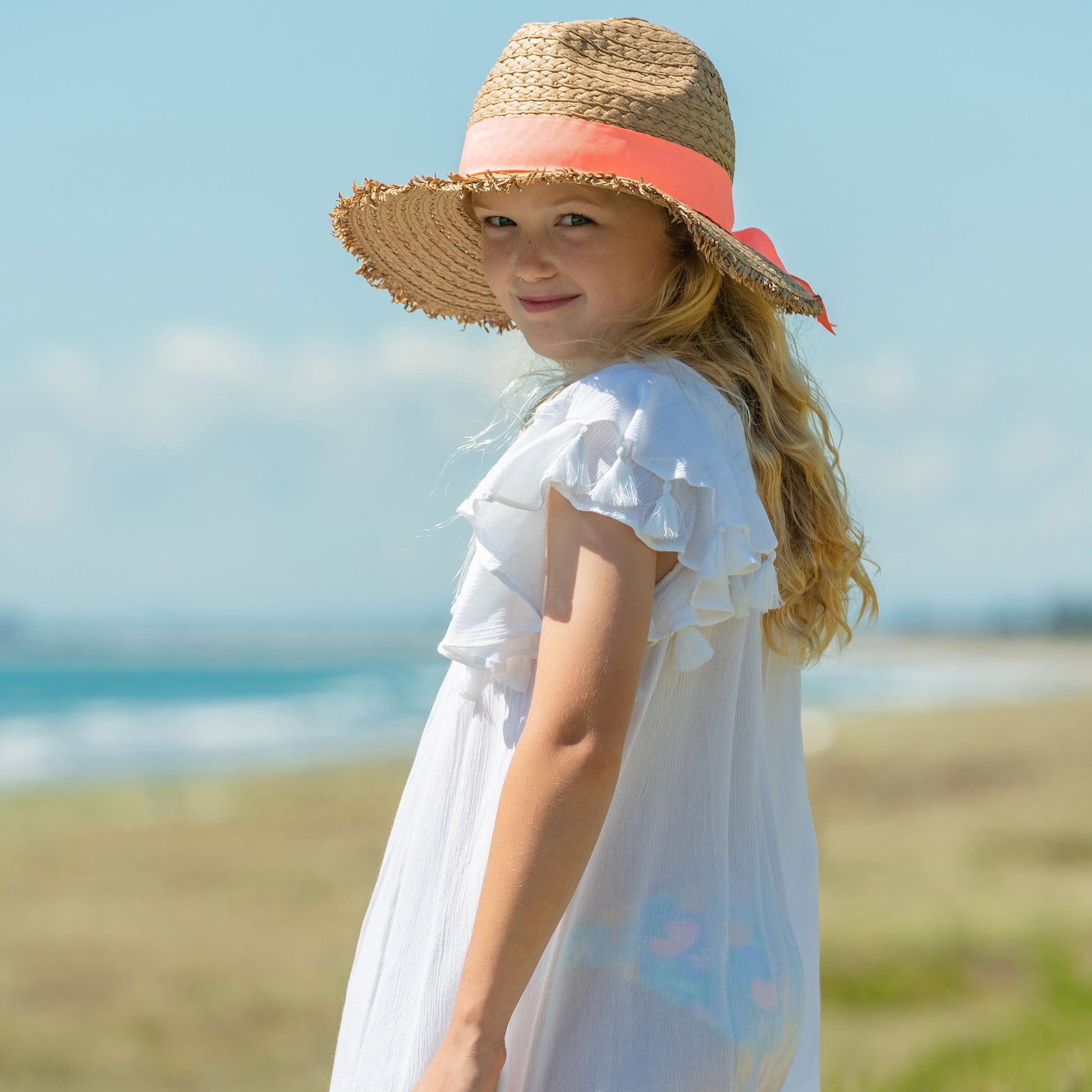 Peachy Ribbon Sunhat - Snapper Rock