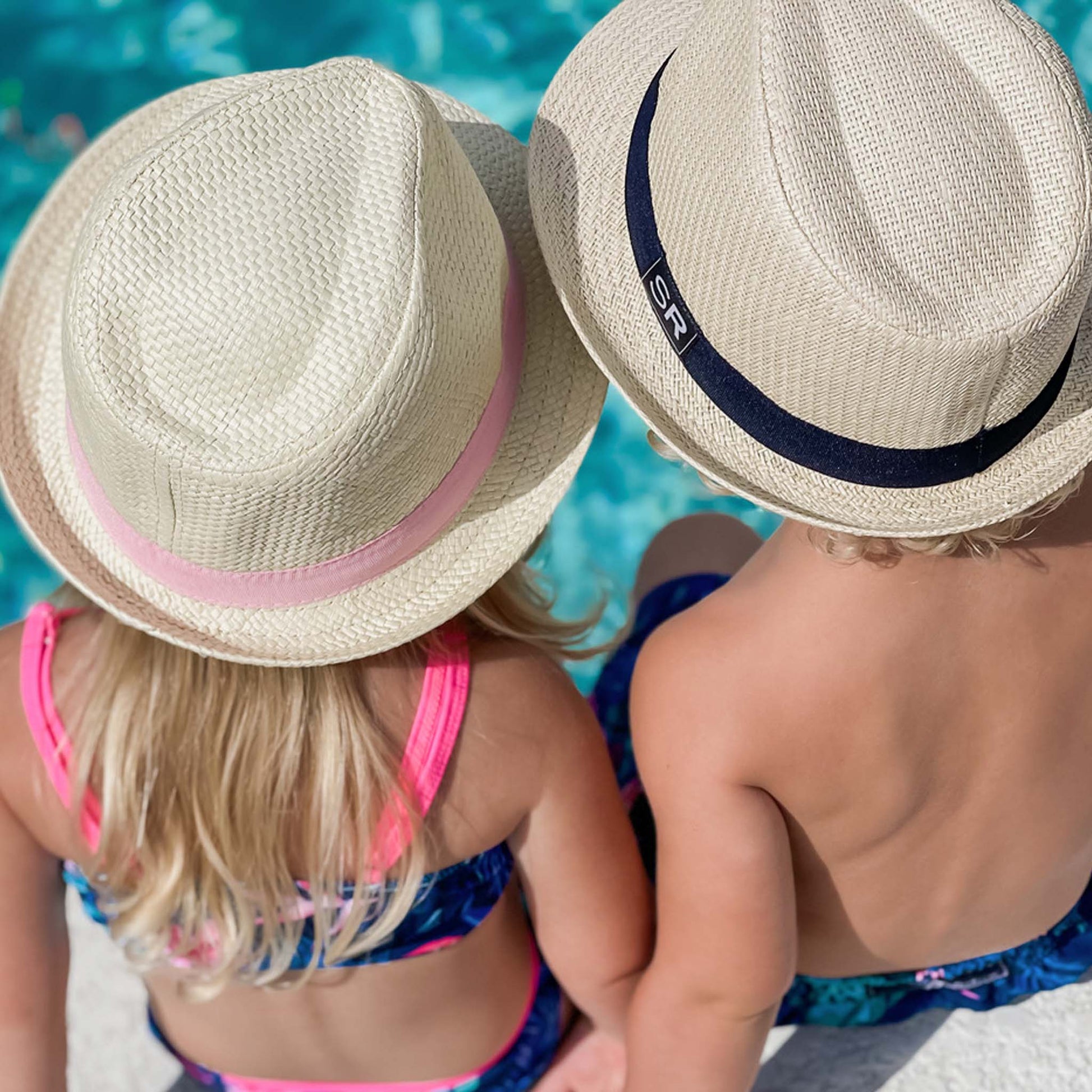Navy Trim Fedora - Snapper Rock