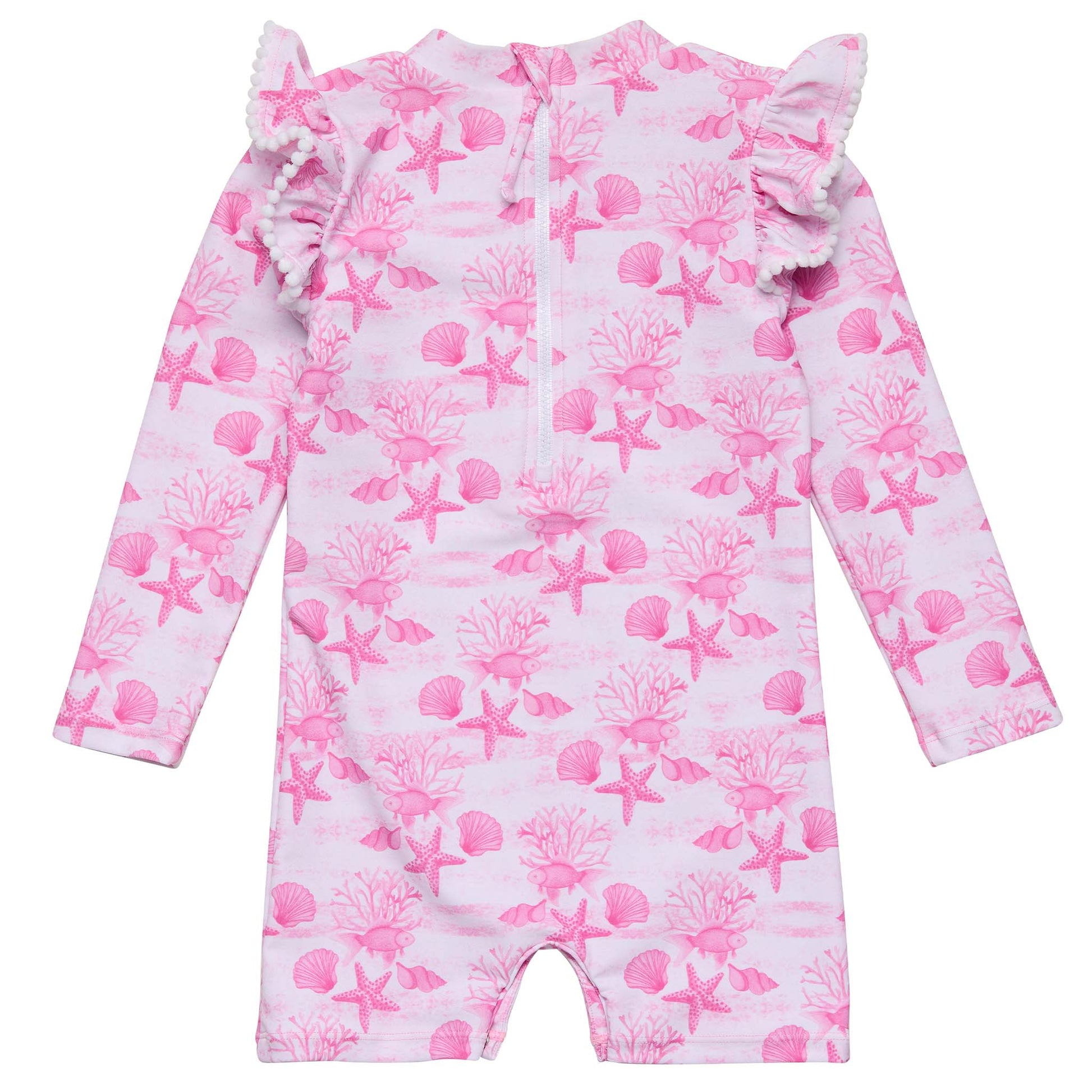 Pink Lagoon LS Sunsuit - Snapper Rock