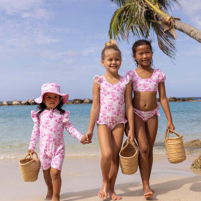 Pink Lagoon LS Sunsuit - Snapper Rock