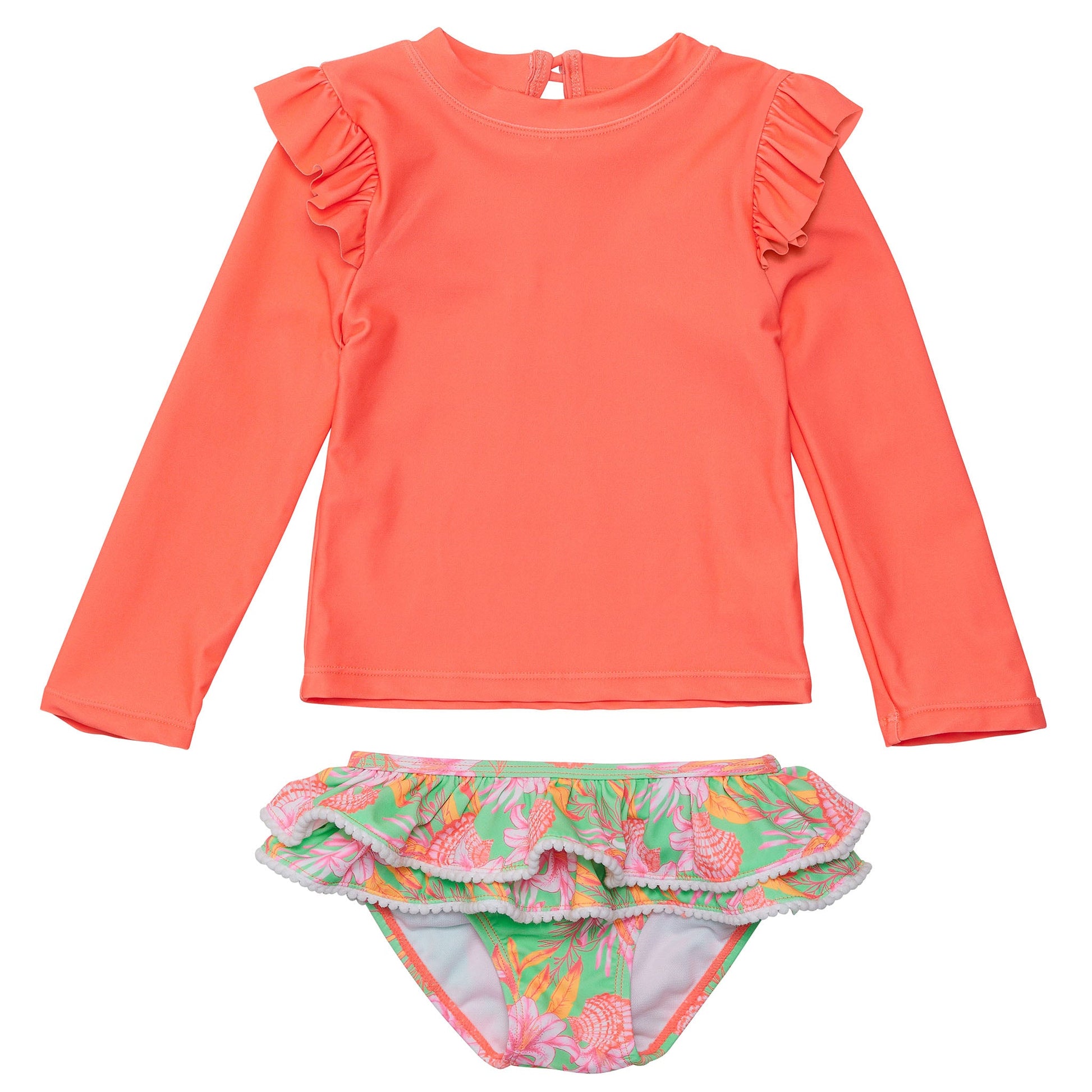 Coastal Shells Sustainable Ruffle Set - Snapper Rock