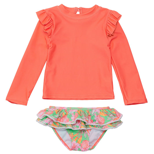 Coastal Shells Sustainable Ruffle Set - Snapper Rock