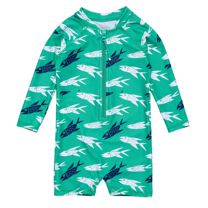 Off The Hook LS Sunsuit - Snapper Rock