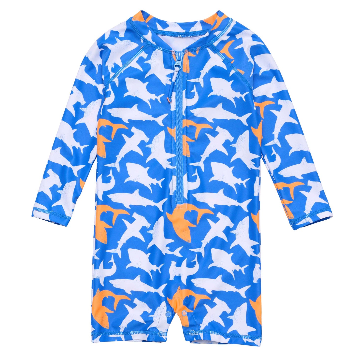 Shark Squad LS Sunsuit - Snapper Rock
