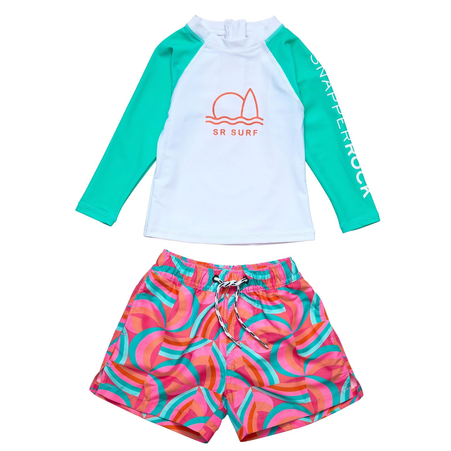 Geo Melon Sustainable LS Baby Set - Snapper Rock