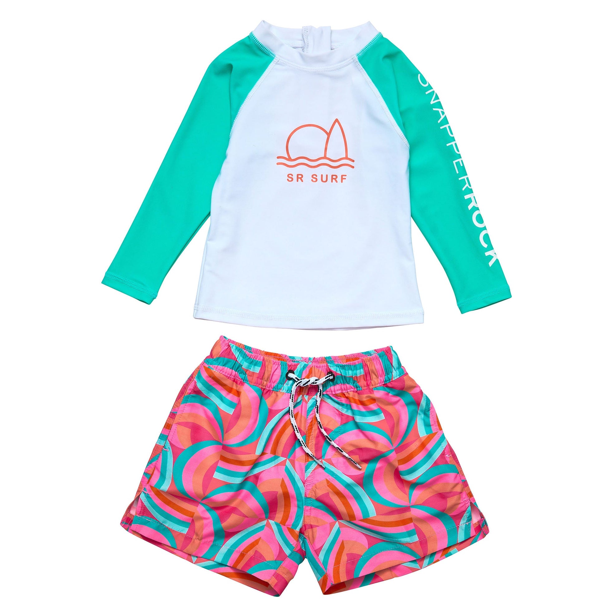 Geo Melon Sustainable LS Baby Set - Snapper Rock
