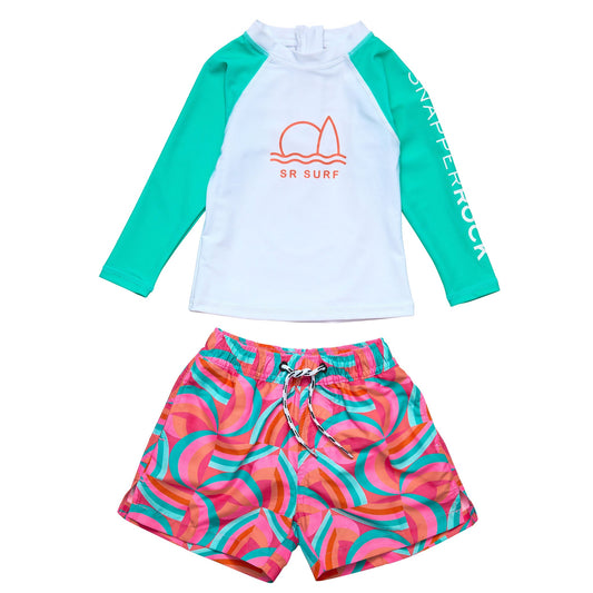 Geo Melon Sustainable LS Baby Set - Snapper Rock