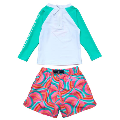Geo Melon Sustainable LS Baby Set - Snapper Rock