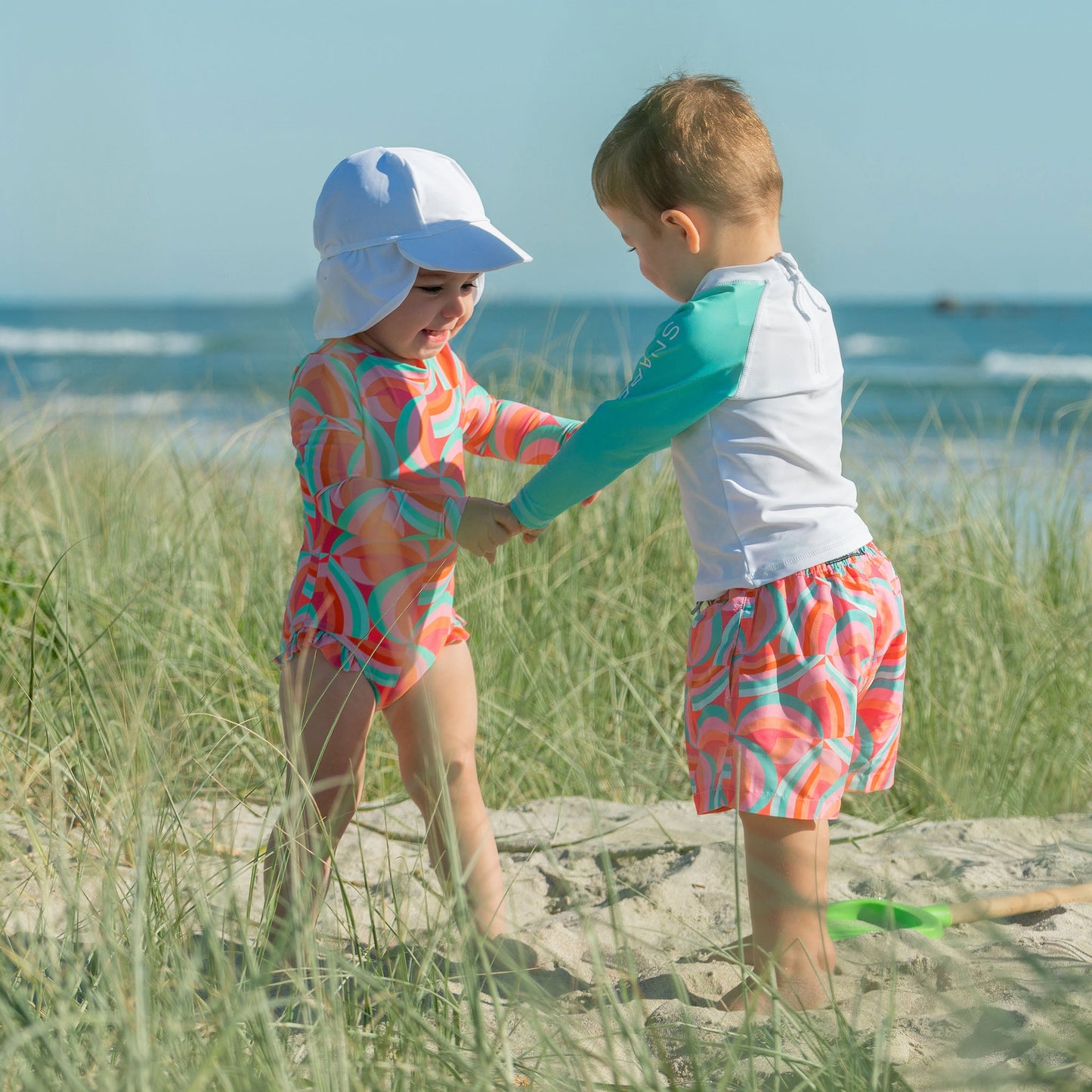 Geo Melon Sustainable LS Baby Set - Snapper Rock