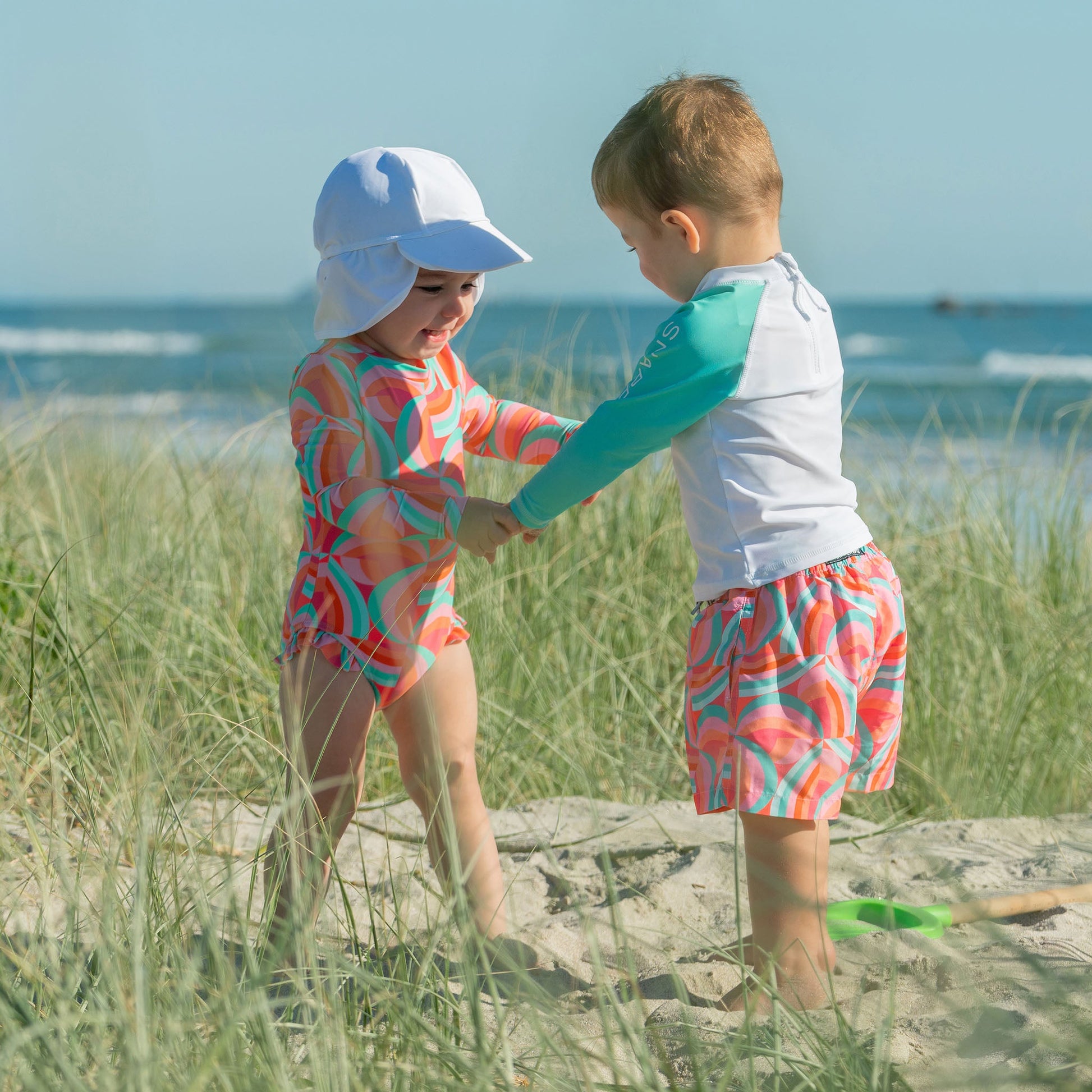 Geo Melon Sustainable LS Baby Set - Snapper Rock