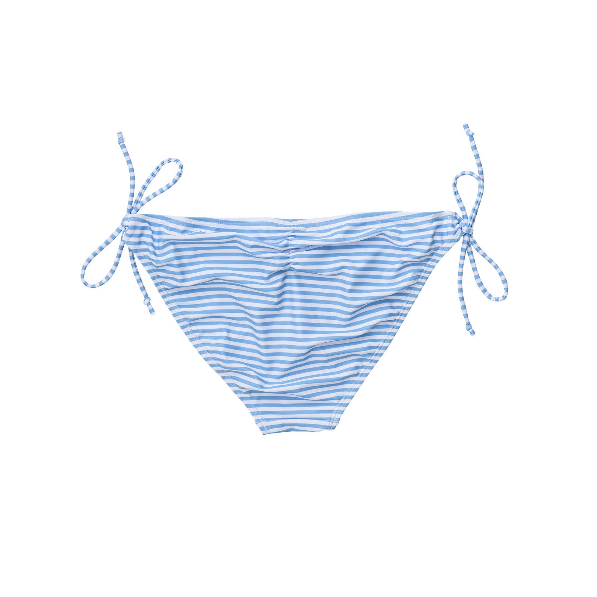 Ladies Powder Blue Stripe Bikini Bottoms - Snapper Rock