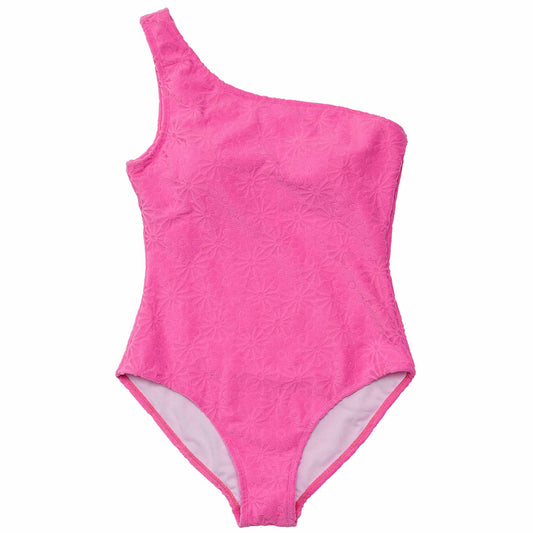 Womens Bubblegum Bloom One Shoulder Swimsuit - Snapper Rock