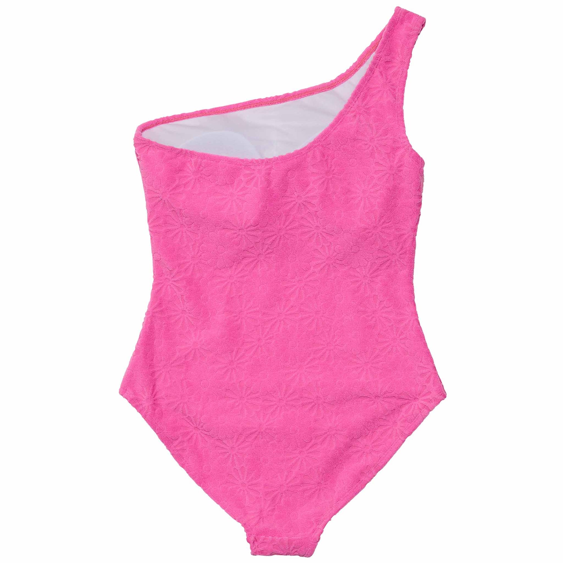 Womens Bubblegum Bloom One Shoulder Swimsuit - Snapper Rock