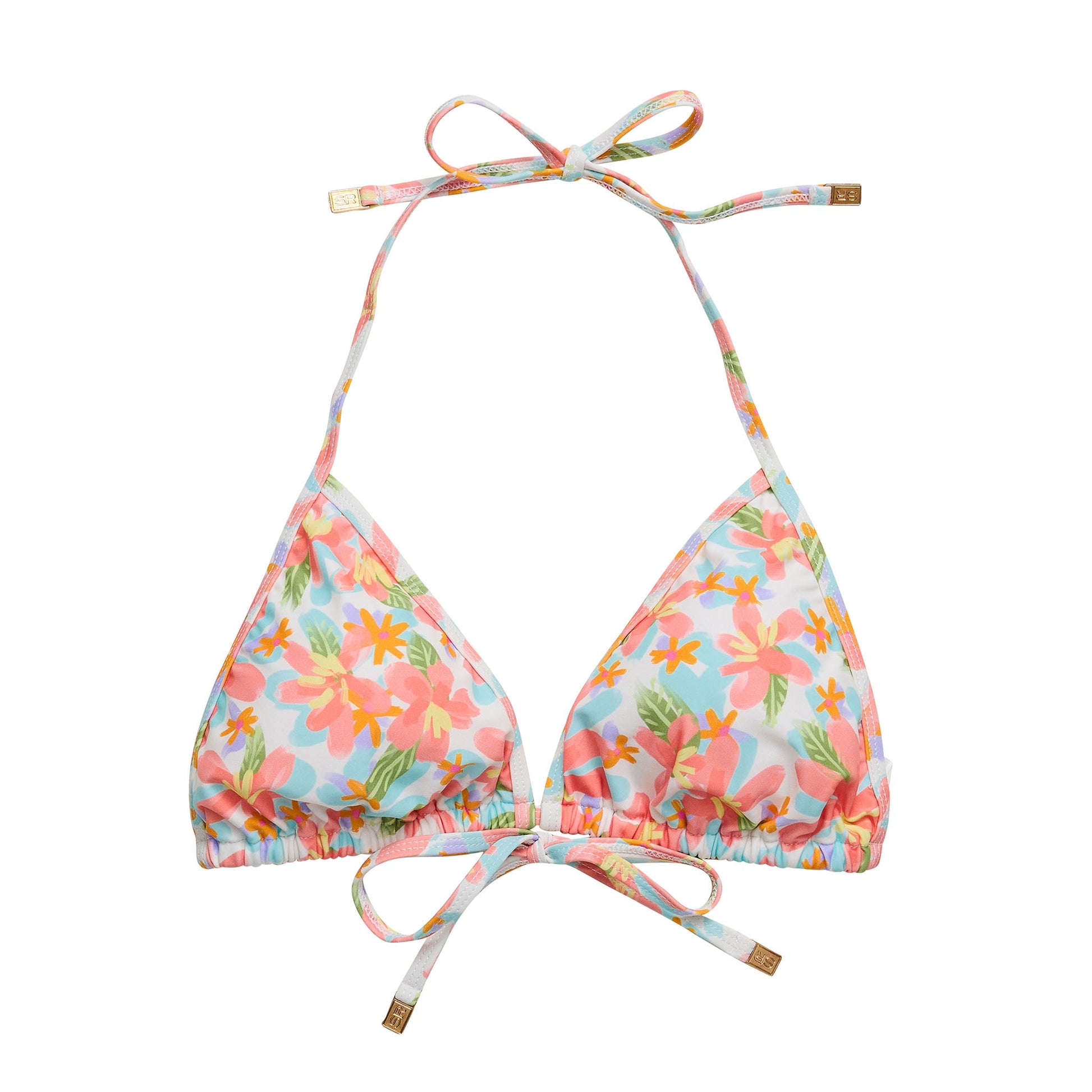 Womens Hawaiian Luau Sustainable Bikini Top - Snapper Rock