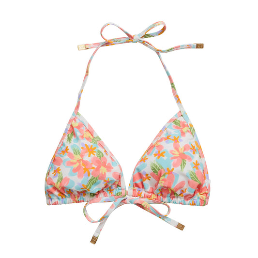 Womens Hawaiian Luau Sustainable Bikini Top - Snapper Rock