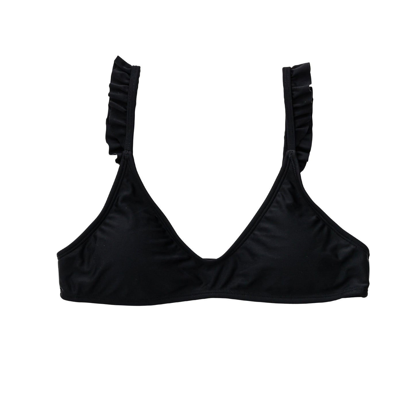 Ladies Sustainable Black Bikini Top - Snapper Rock