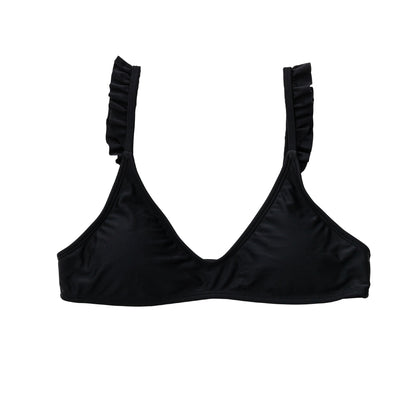 Ladies Sustainable Black Bikini Top - Snapper Rock